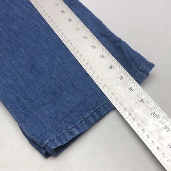 LINEN BLEND BANANA REPUBLIC WIDE LEG JEANS 32x30 - Picture 11 of 12
